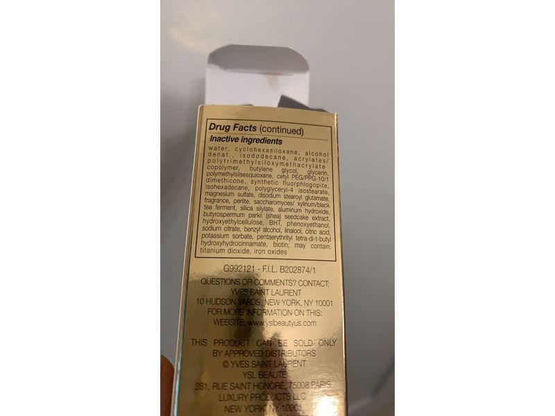 Yves Saint Laurent All Hours Fountation, Toffee B 55, 0.84 fl oz / 25 ml