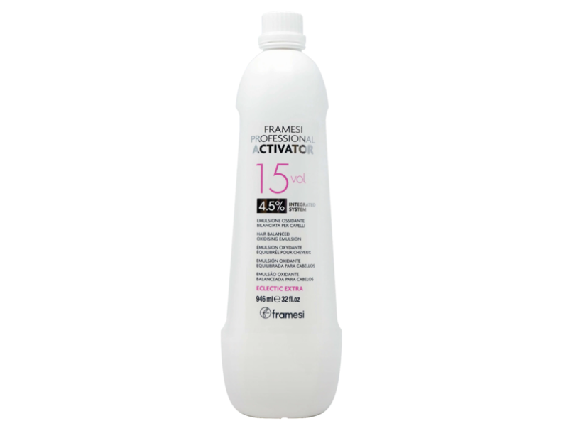 Framesi Professional Activator Hair Balanced Oxidizing Emulsion, 15 Vol, 32 fl oz/946 mL