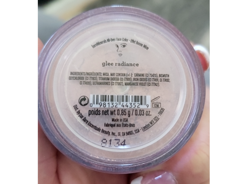 bareMinerals All - Over Face Color, Glee Radiance, 0.03 oz/0.85 g
