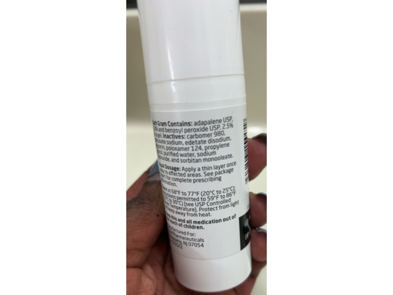 Adapalene and Benzoyl Peroxide Topical Gel, 0.3% / 2.5%, 45 g, Teva (Rx)