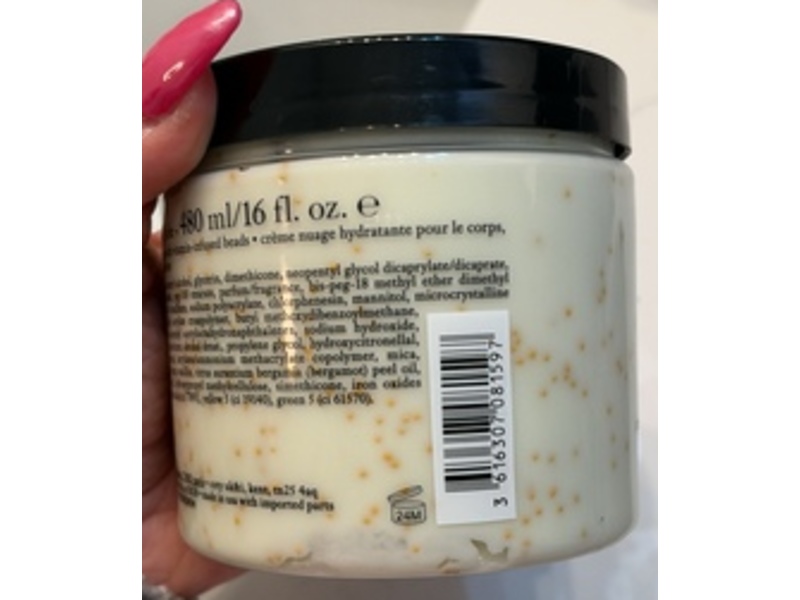 Philosophy Snow Globe Hydrating Body Cloud Cream, 16 fl oz/480 mL