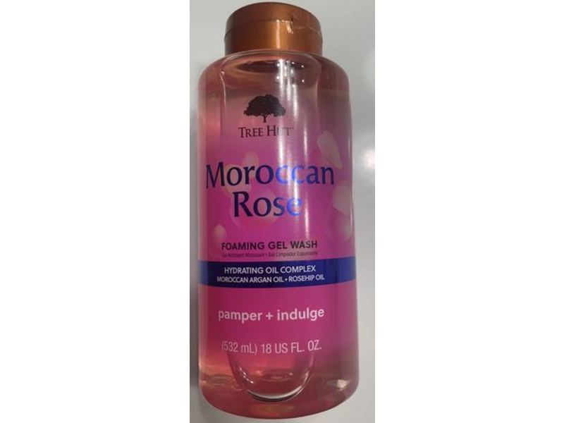 Tree Hut Foaming Gel Wash, Moroccan Rose, 18 fl oz/532 mL