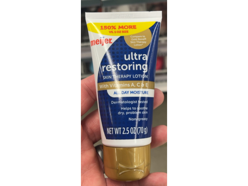 Meijer Ultra Restoring Skin Therapy Lotion, Vitamin A + C & E, 2.5 oz/70 g