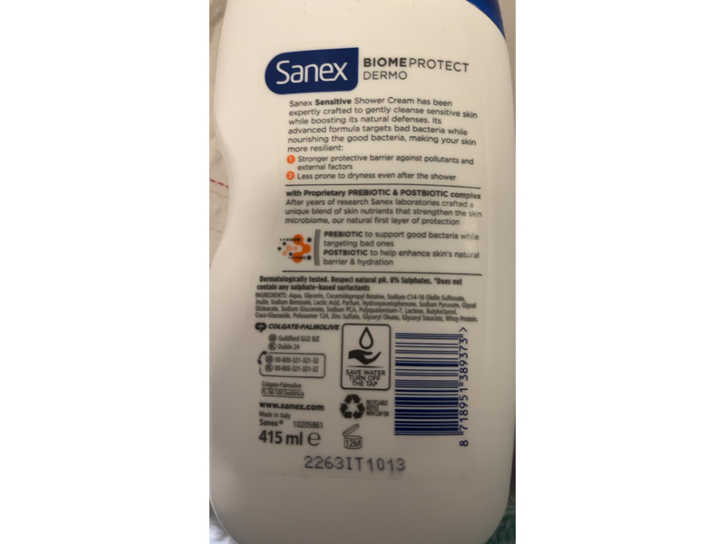 Sanex Biomeprotect Dermo Shower cream, 425 mL