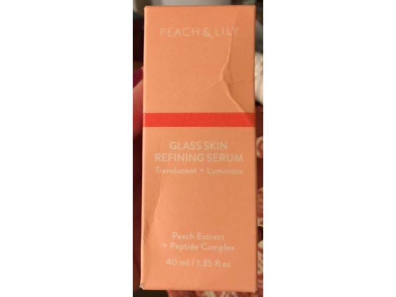 Peach & Lily Glass Skin Refining Serum, Peach Extract + Peptide Complex, 1.35 fl oz/40 mL