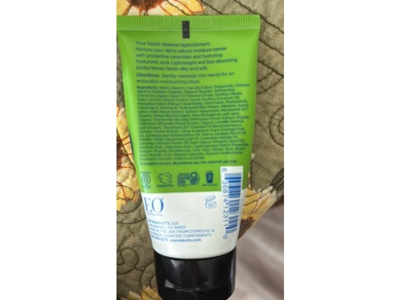 Eo Intensive & Replenishing Hand Cream, Jasmine Verbena, 2.5 fl oz/74 mL