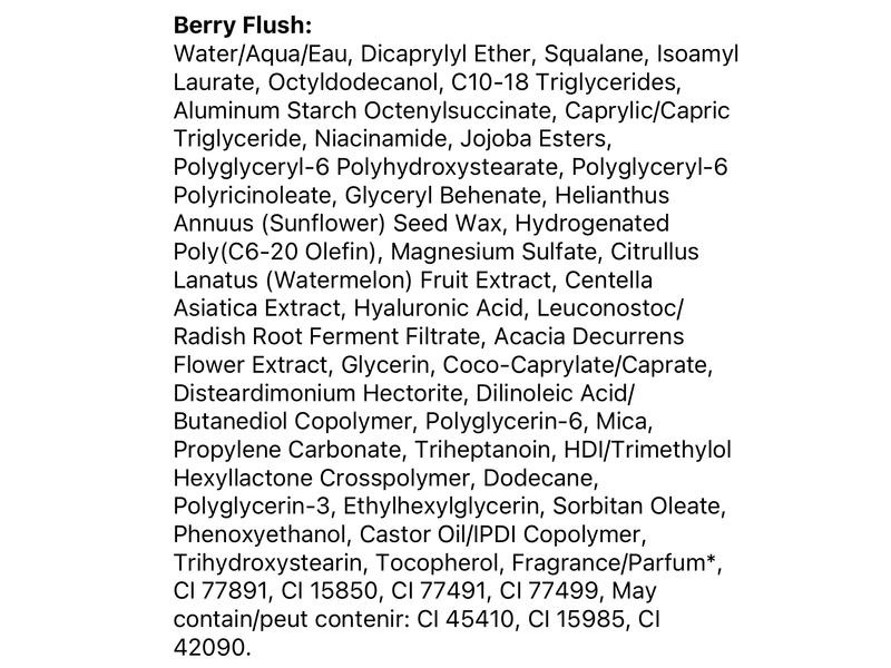 Glow Recipe Watermelon Glow Niacinamide Dewy Flush, Berry Flush, 0.4 fl oz/12 mL