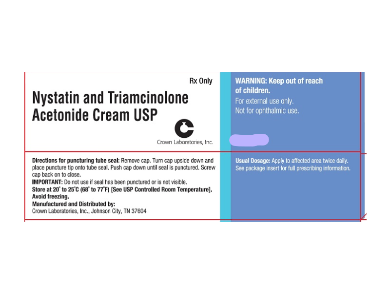 Nystatin and Triamcinolone Acetonide Cream USP, 60 g, Crown Laboratories (RX)