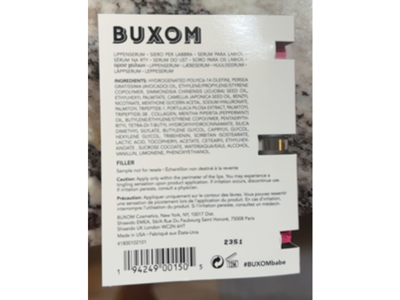Buxom Plump Shot Collagen - Infused Lip Serum, Filler, ​0.03 fl oz/1.0 mL