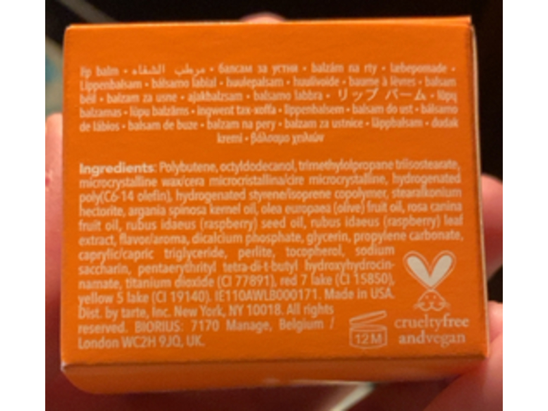 Tarte Awake Lip Therapy Lip Mask, Strawberry Milk, 0.48 oz/1.3 g