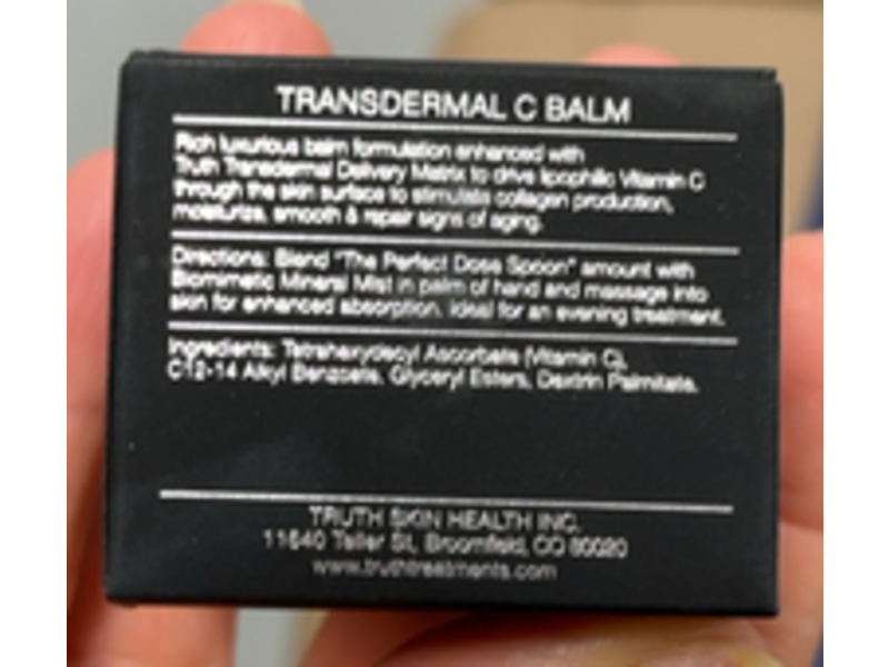 Truth Treatment Systems Transdermal C Balm, 0.5 fl oz/15 mL