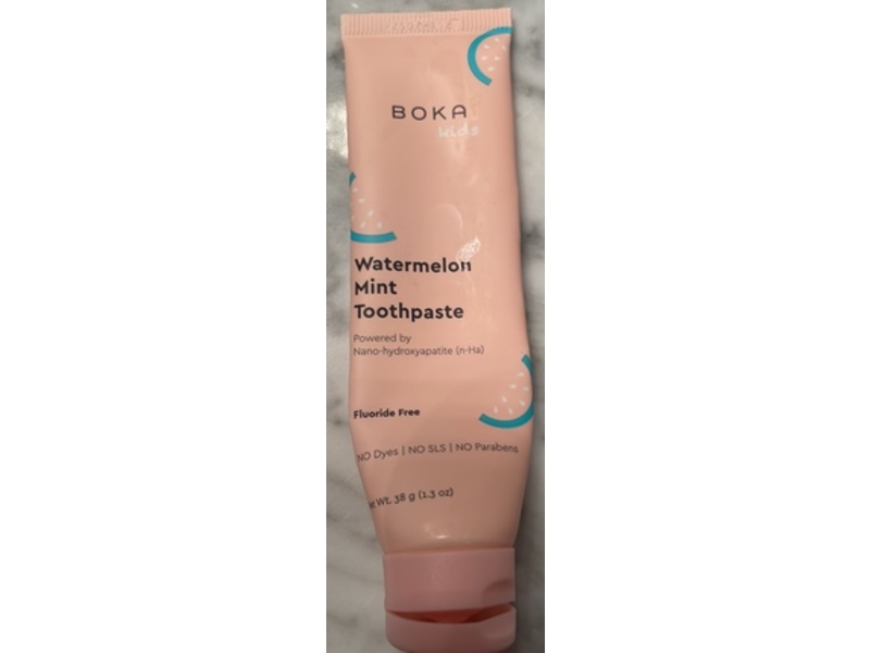 Boka Kids Toothpaste, Watermelon Mint, 1.3 oz/38 g, Pack Of 2