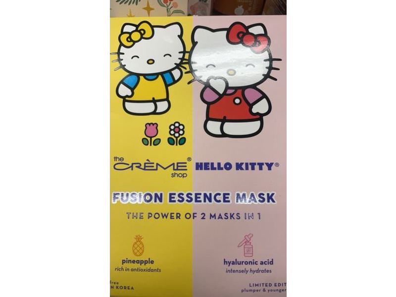 The Creme Shop Hello Kitty Fusion Essence Mask, Pineapple & Hyaluronic Acid, 2.65 oz/75 g