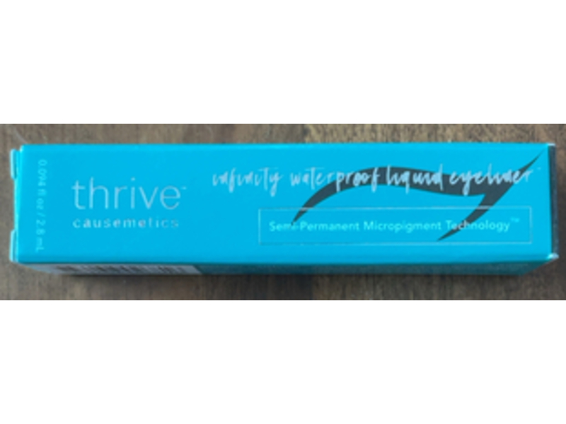 Thrive Causemetics Waterproof Liquid Eyeliner, Lauren Black, 0.09 fl oz/2.8 mL