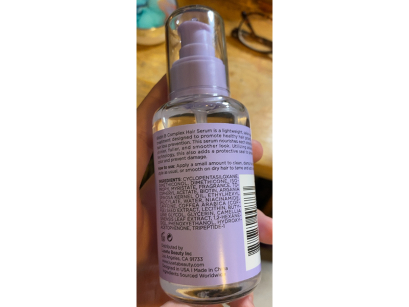 Luseta Hair Thickening Serum, Biotin & B-Complex, 3.38 fl oz/100 mL