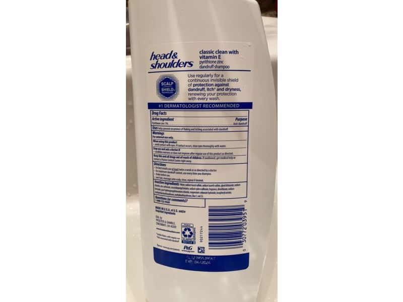Head & Shoulders Classic Clean Shampoo, 38.8 fl oz