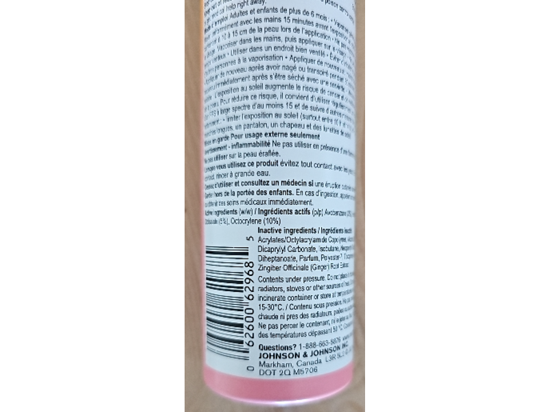 Neutrogena Invisible Daily Defense Body Mist Sunscreen, SPF 50 +, 141 g