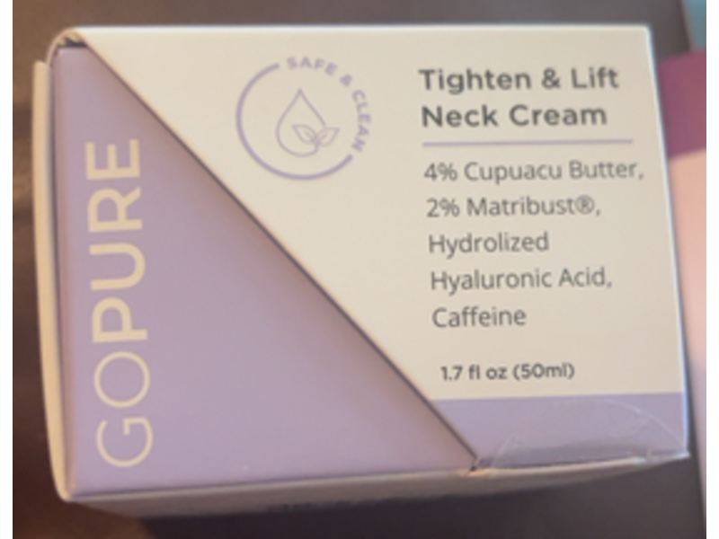 GoPure Tighten & Lift Neck Cream, 1.7 fl oz/50 mL