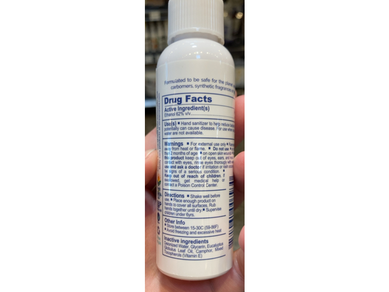 Stream2Sea Essentials Hand Sanitizer, Eucalyptus & Camphor, 2 fl oz/60 mL, Pack Of 4