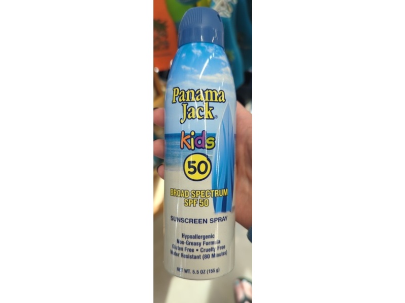 Panama Jack Kids Sunscreen Spray, SPF 50, 5.5 oz/155 g