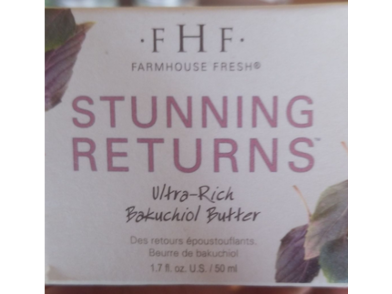 Farmhouse Fresh Stunning Returns Ultra-Rich Bakuchiol Butter, 1.7 fl oz/50 mL