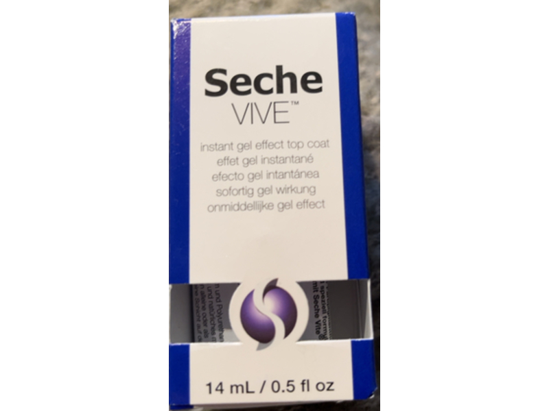 Seche Vive Instant Gel Effect Top Coat, 0.5 fl oz (14 mL)