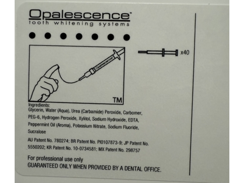 Opalescence Teeth Whitening Gel Syringes Kit, 35% Mint, 40 Count