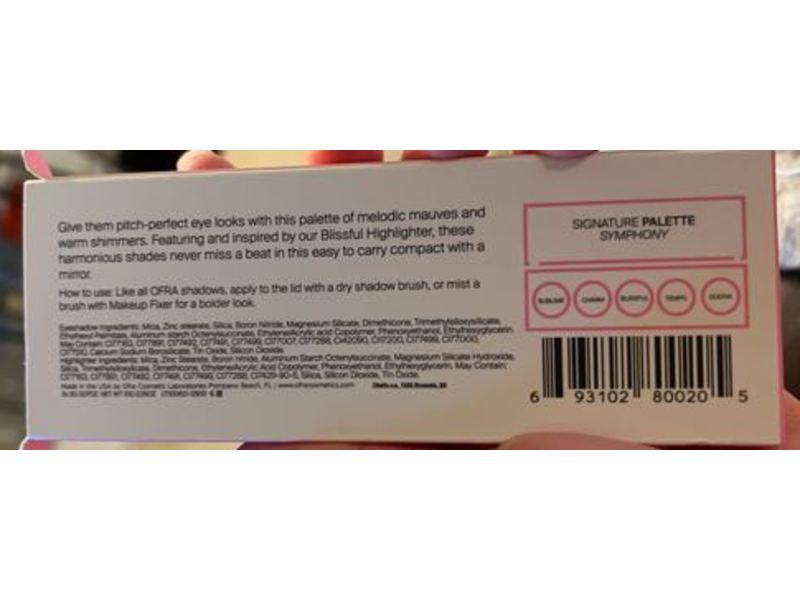 Ofra Signature Palette, Symphony, 0.07 oz/2 g