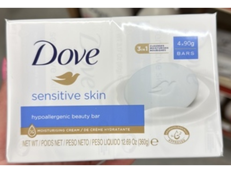 Dove Beauty Bar, 12.69 oz/360 g, 4 Count