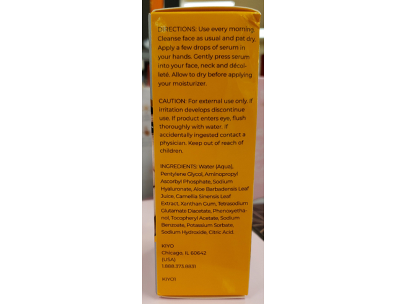 Kiyo Brighten Boost Serum, Vitamin C + Hyaluronic