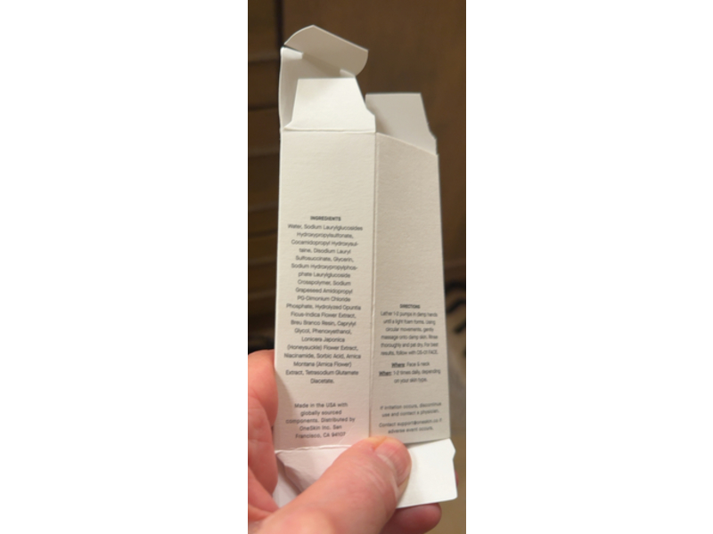 One Skin Prep Facial Cleanser, 1.7 fl oz/50 mL