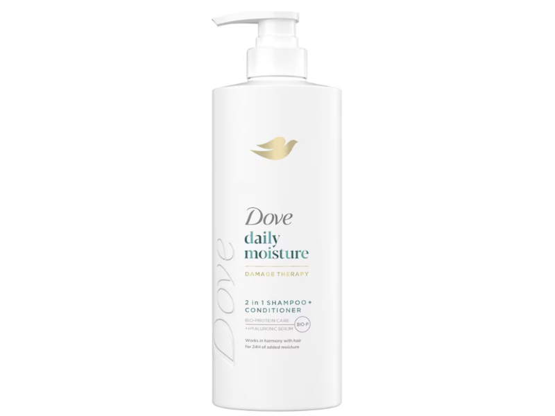 Dove Damage Therapy Daily Moisture 2-In-1 Shampoo + Conditioner, 400 mL