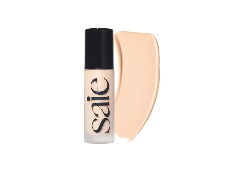 Saie Glowy Super Skin Tint Foundation, 3 Very Light, 1.0 fl oz/30 mL