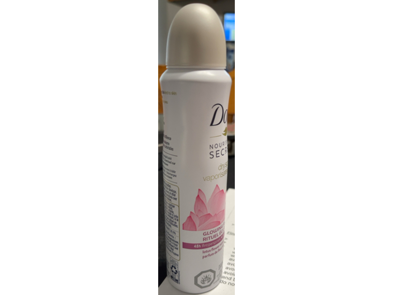 Dove Nourishing Secrets Dry Spray Glowing Ritual, Lotus Flower Scent, 107 g