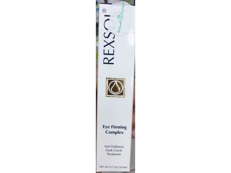 Rexsol Eye Firming Complex Anti-Puffiness & Dark Circle Treatment, 0.7 oz/20 mL
