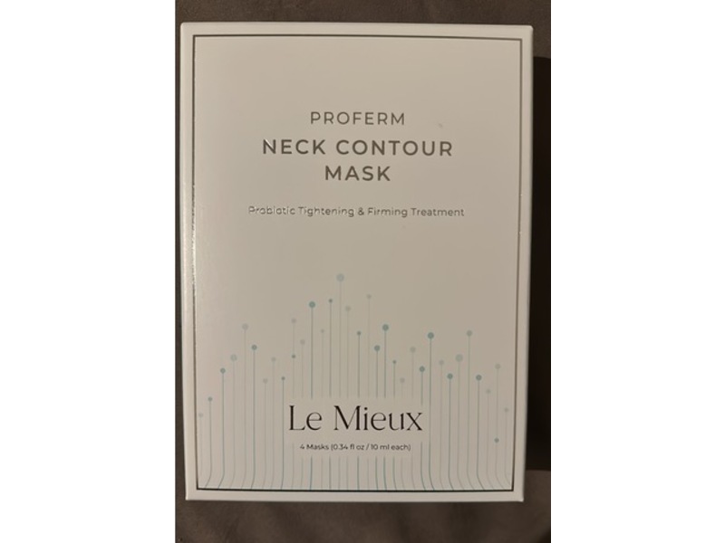 Le Mieux Proferm Neck Contour Firming Treatment Mask, 0.34 fl oz/10 mL, 4 Count