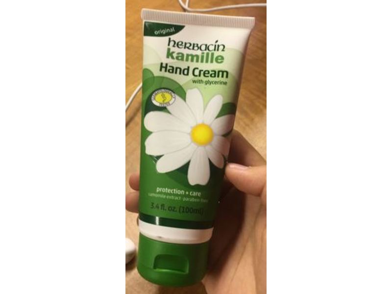 Herbacin Kamille Hand Cream, Glycerine, 3.4 fl oz/100 mL, Pack Of 3
