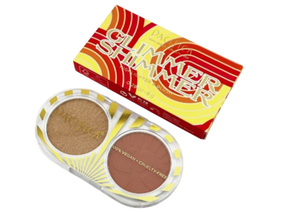 Pacifca Glimmer Shimmer Highlighter And Blush, Glimmer Shimmer + Fire Lit, 0.28 oz/8 g