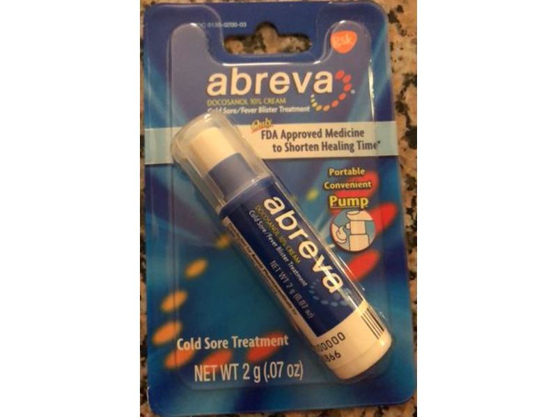 Abreva Cold Sore/Fever Blister Treatment, 0.07 oz/2 g