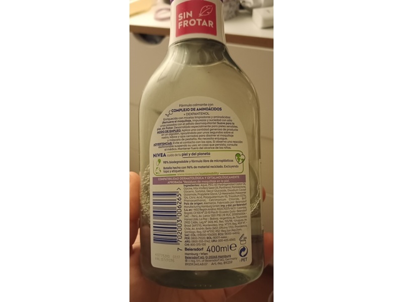 Nivea 3-In-1 Micellar Water, 400 mL