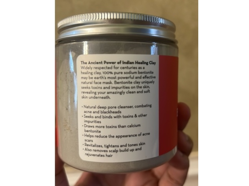 Pure Body Naturals Bentonite Clay Powder, 8 oz/227 g