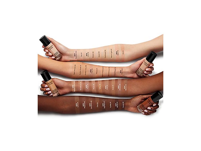 bareMinerals Barepro Performance Wear Liquid Foundation, SPF 20, Shell, 1 fl oz/30 mL