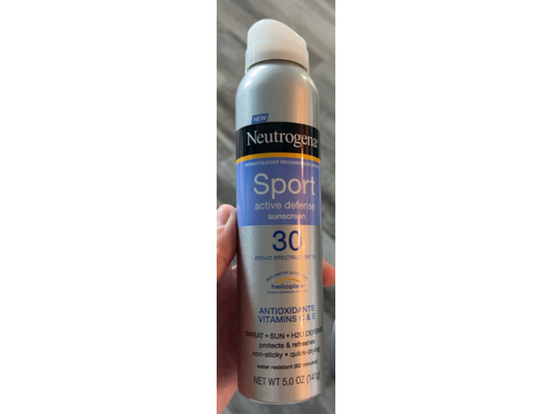 Neutrogena Sport Active Defense Sunscreen, SPF 30, 5.0 oz/141 g