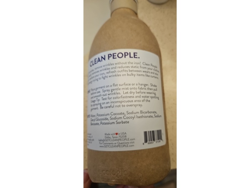 Clean People Wrinkle Reducer Spray, 16 fl oz/473 mL