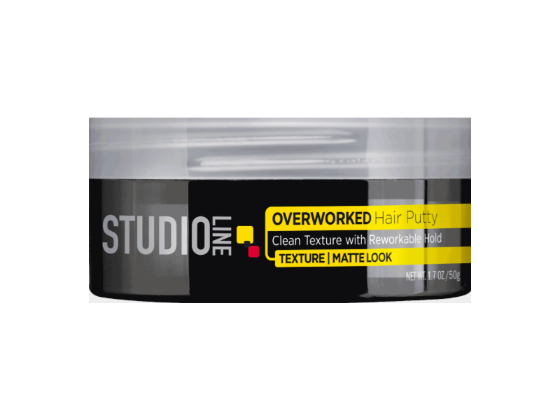 L'Oreal Studio Line Overworked Hair Putty, 1.7 oz/50 g, Pack Of 3