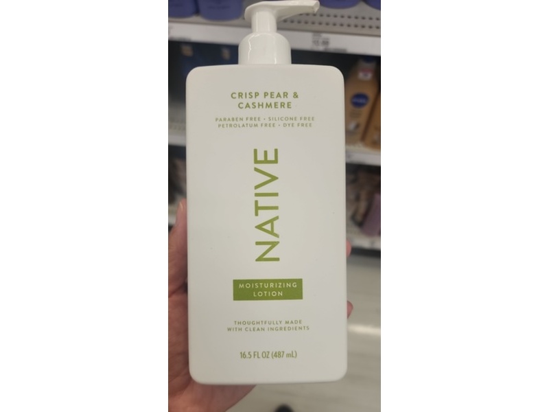 Native Moisturizing Lotion, Crsip Pear & Cashmere, 16.5 fl oz/487 mL