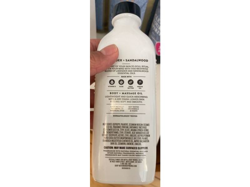 Bath & Body Works Aromatherapy Open Your Mind Body + Massage Oil, 4 fl oz/118 mL