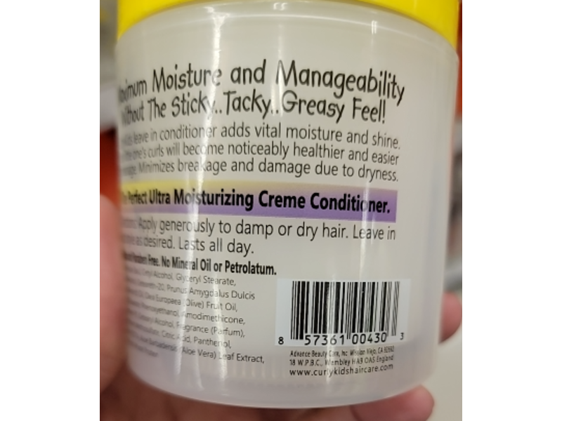 Curly Kids Curly Creme Leave In Conditioner, 6 oz/170 g