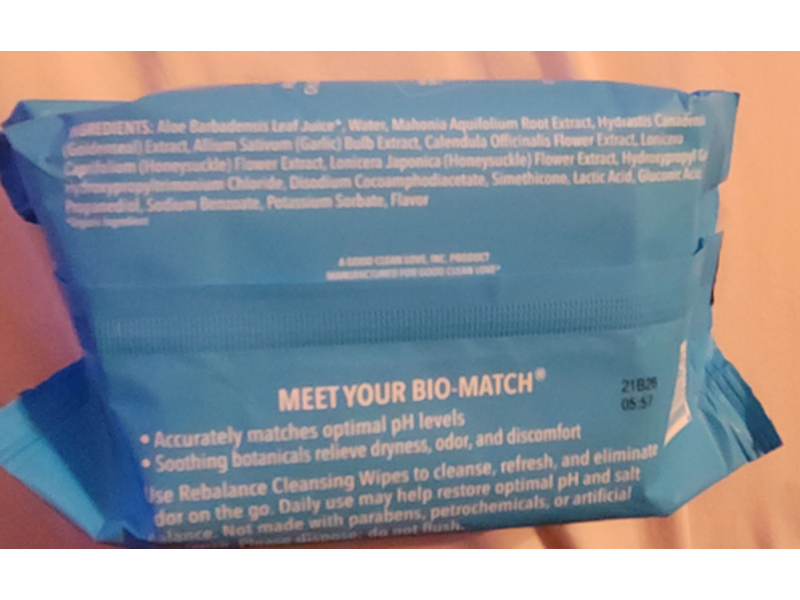 Good Clean Love Personal Moisturizing & Cleansing Wipes, 30 Count