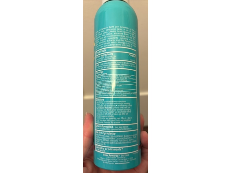 Coola Eco Lux Size Body Sunscreen Spray, Pina Colada SPF 30, 8 fl oz/236 mL